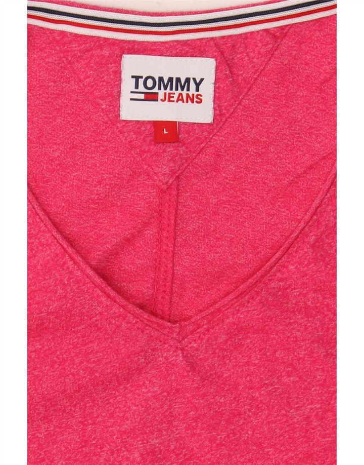 T-shirt męski Tommy Hilfiger, duży, różowy, nakrapiany