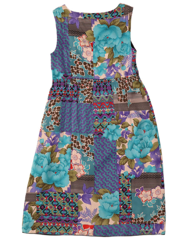 Damska sukienka Empire bez rękawów Monsoon UK 10 Mały wielobarwny patchwork