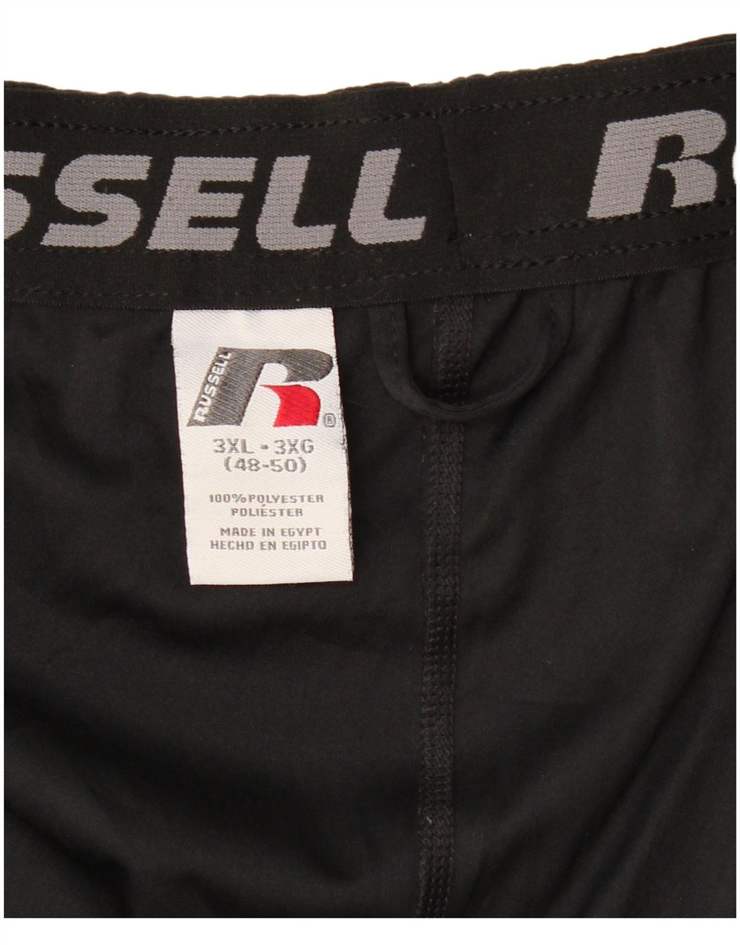 Męskie spodenki sportowe RUSSELL ATHLETIC Dri-Power 3XL, czarny poliester