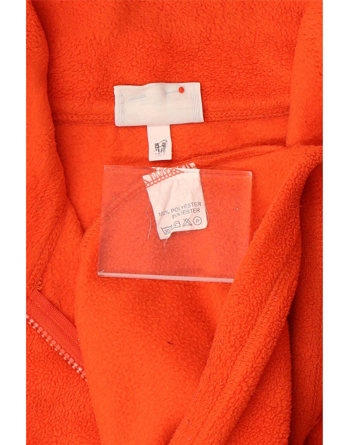 Męski sweter polarowy Asics z zamkiem błyskawicznym, średni pomarańczowy poliester
