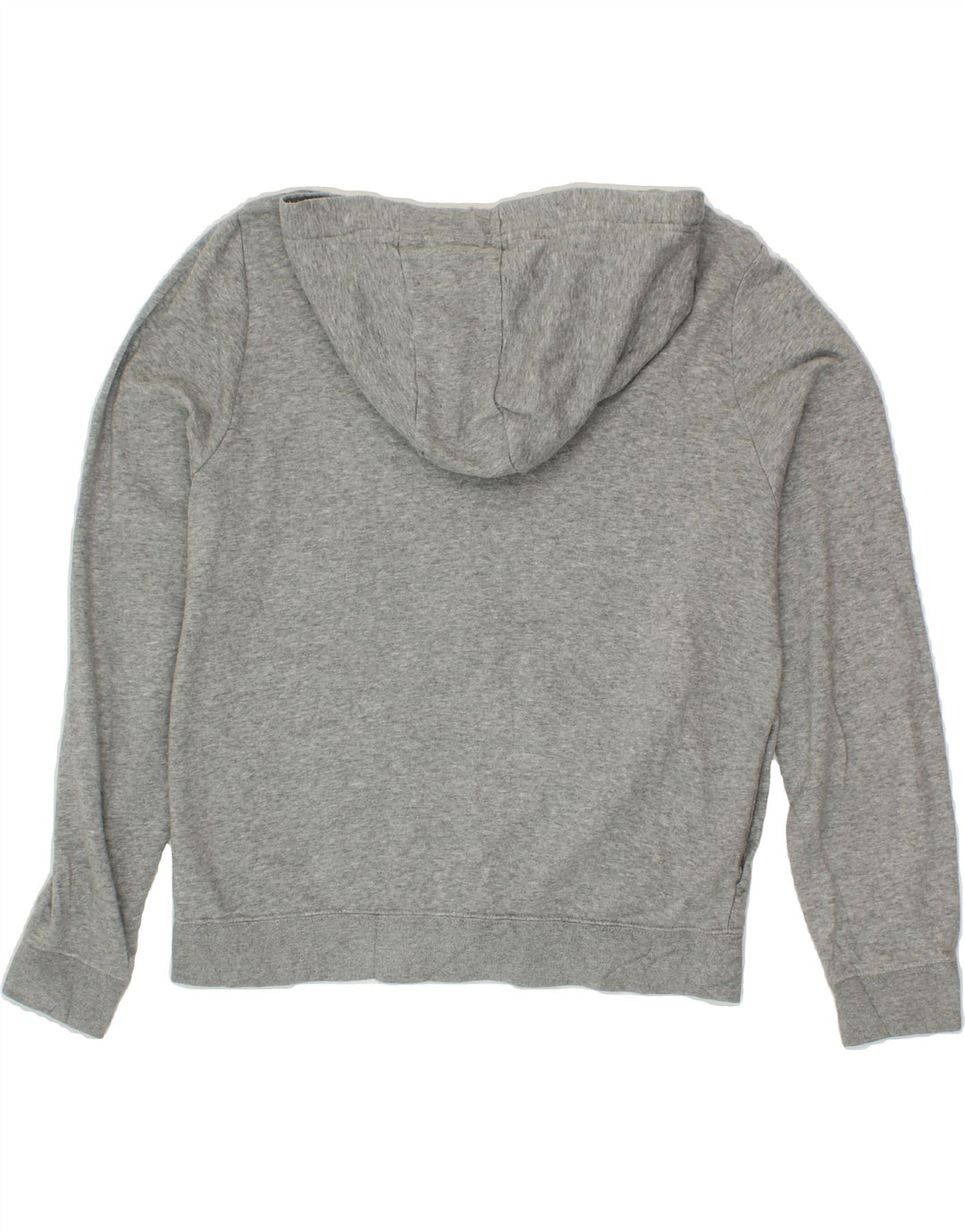 NIKE Womens Zip Hoodie Sweater UK 14 Medium Grey Cotton Vintage Nike and Second-Hand Nike from Messina Hembry 