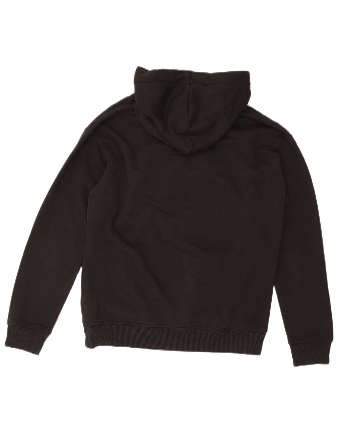 PUMA Womens Graphic Hoodie Jumper UK 12 Medium Black