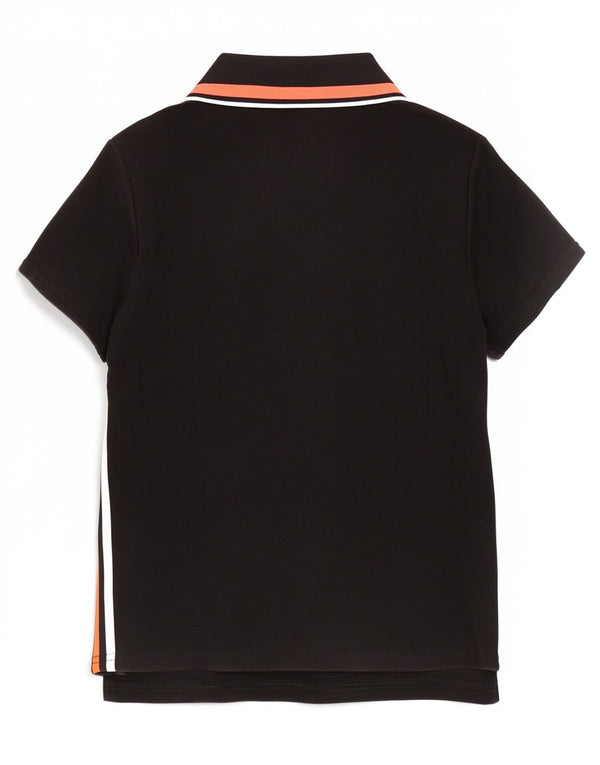 Damska koszulka polo Juicy Couture UK 8, małe, czarne, bawełniane paski