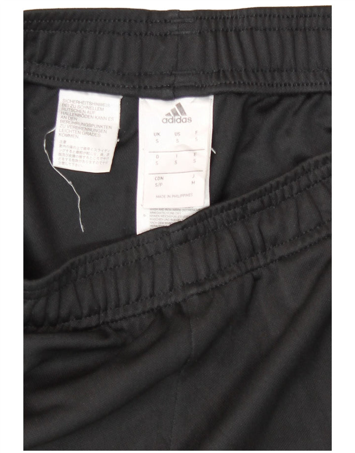 Męskie spodnie dresowe Adidas, małe, czarne, poliestrowe