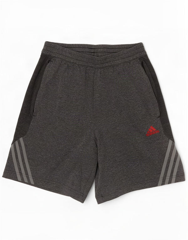 Męskie spodenki sportowe Adidas Climacool, małe, szare, z blokami kolorów, z poliestru