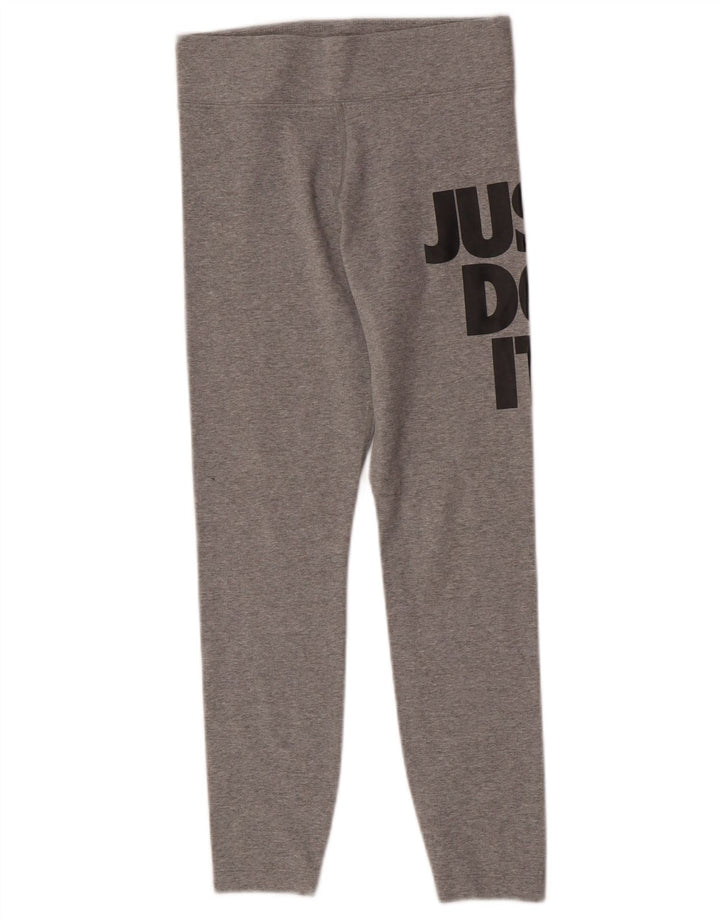 Damskie legginsy Nike Graphic UK 8, małe, szare, bawełniane w cętki