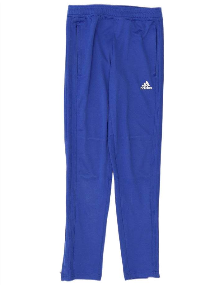Chłopięce spodnie dresowe ADIDAS Climacool 11-12 lat, niebieskie, poliestrowe