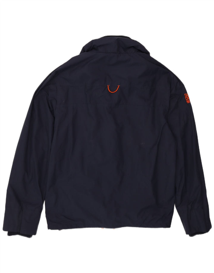 Damska wiatrówka przeciwdeszczowa Superdry UK 20 2XL Granatowy nylon