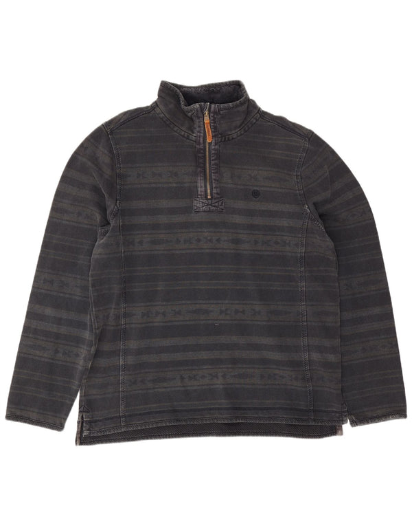 Męska bluza z zamkiem błyskawicznym Fat Face, duża, bawełniana w czarne paski