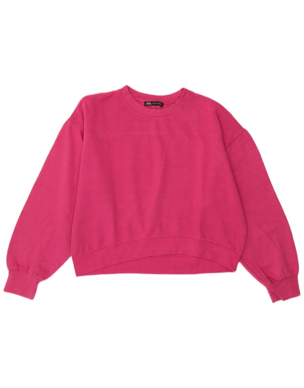 Damski sweter o luźnym kroju Zara, UK 14, duży, różowy