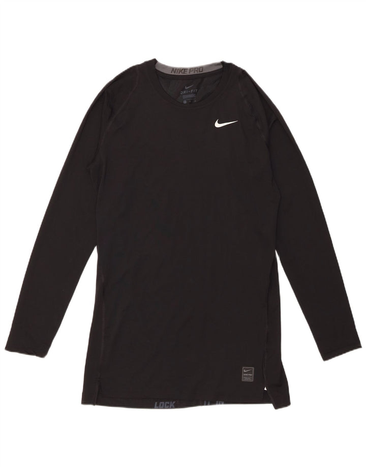 Męska koszulka Nike Dri Fit z długim rękawem XL, czarna, poliestrowa
