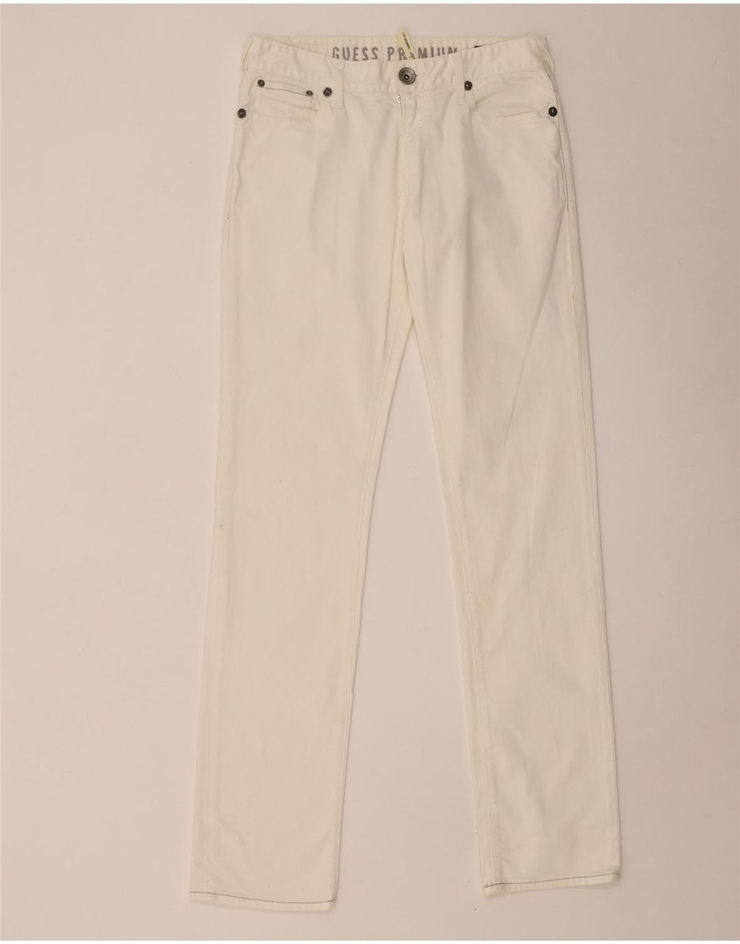 Jeansy damskie Guess W30 L34 białe