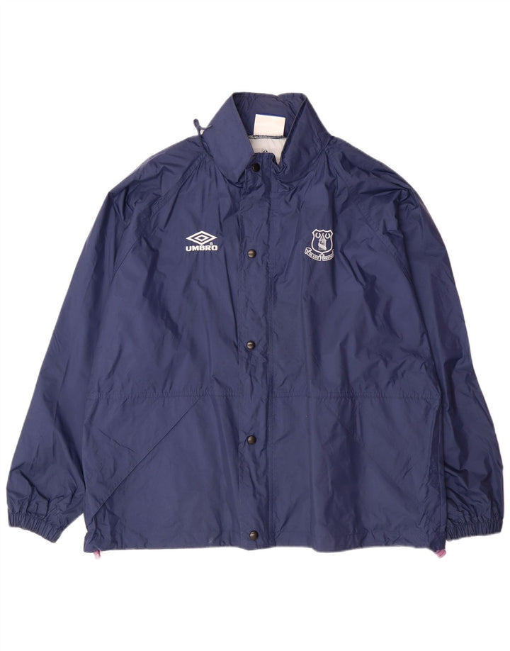 Męska kurtka przeciwdeszczowa z kapturem i luźnym krojem UMBRO UK 38 Średni granat