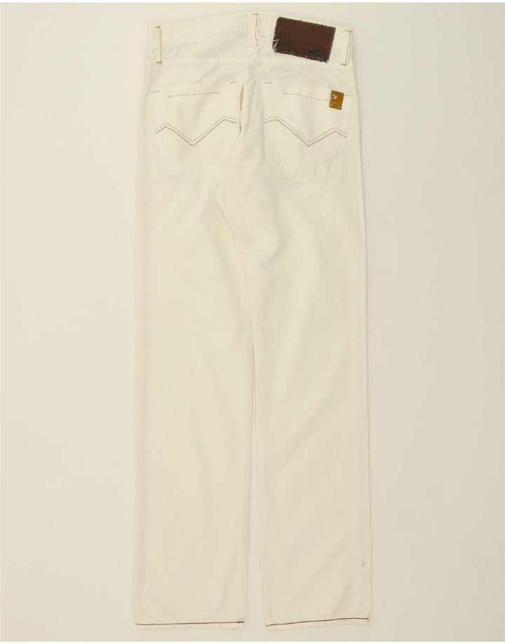 ENERGIE Womens Straight Jeans  W30 L34 White Cotton Vintage Energie and Second-Hand Energie from Messina Hembry 