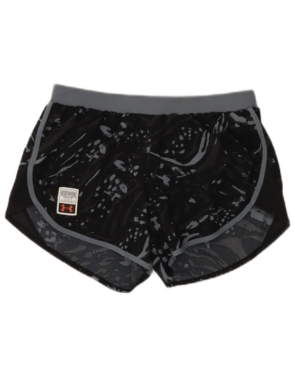Damskie spodenki sportowe Under Armour UK 14, średnie czarne, poliestrowe w cętki