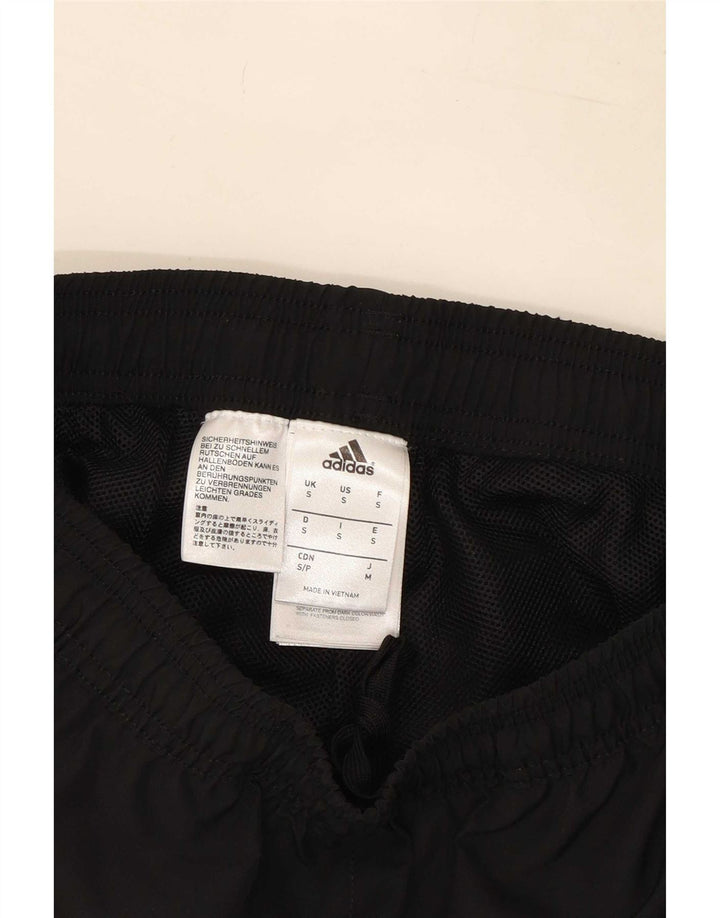 Męskie spodnie dresowe Adidas, małe, czarne, poliestrowe