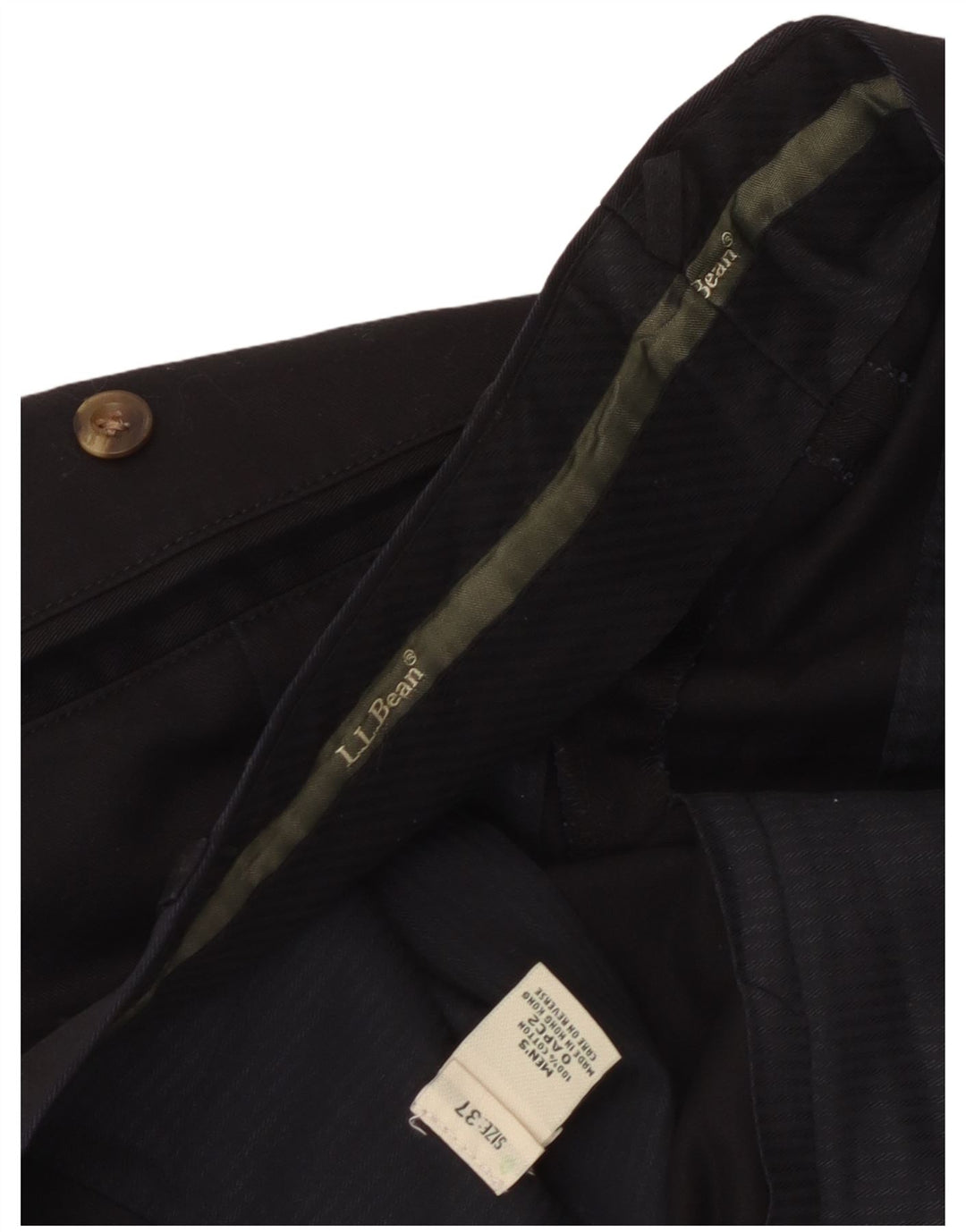 Męskie spodnie codzienne L.L.Bean W37 L32 Czarna bawełna