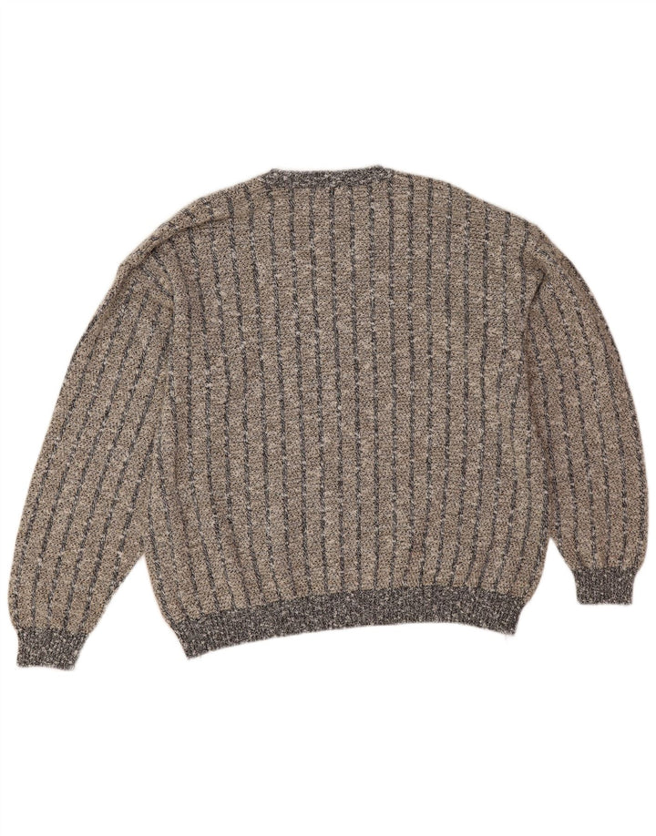 Suspense Męski sweter z dekoltem w kształcie litery V, XL, w niebieskie paski