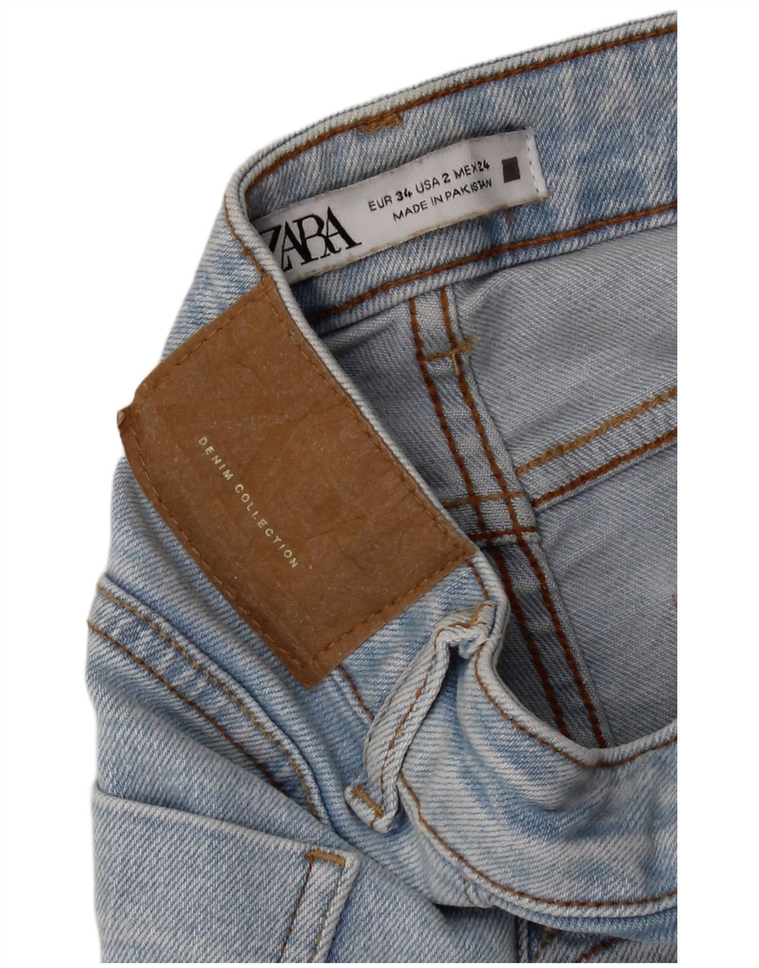 Damskie jeansy rozkloszowane Zara EU 34 2XS W24 L27 Niebieskie