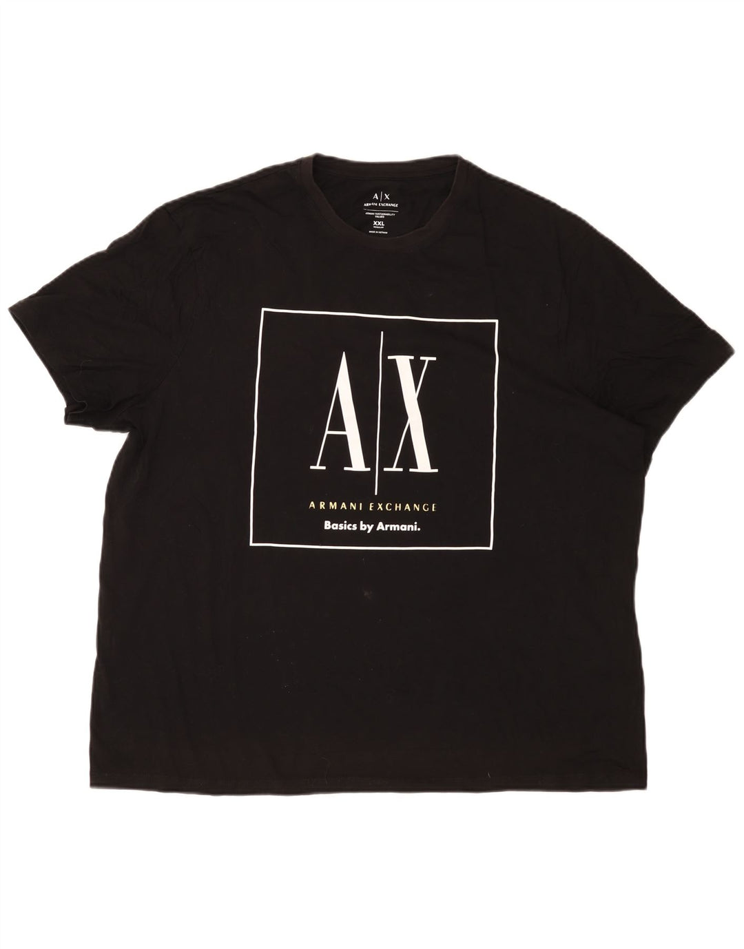 Męski T-shirt Armani Exchange Regular Graphic Top 2XL Czarny