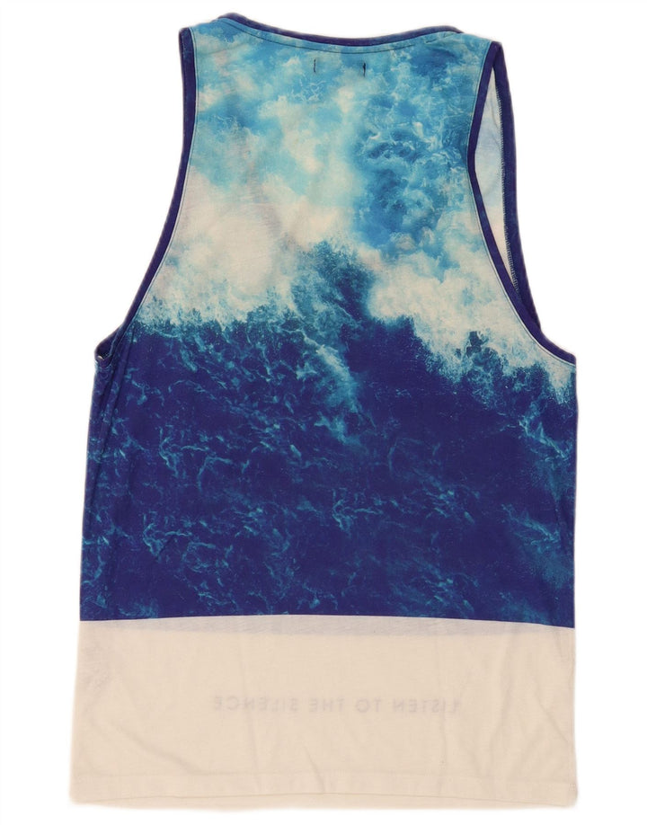 Męska kamizelka Zara Graphic Top w kolorze średnioniebieskim