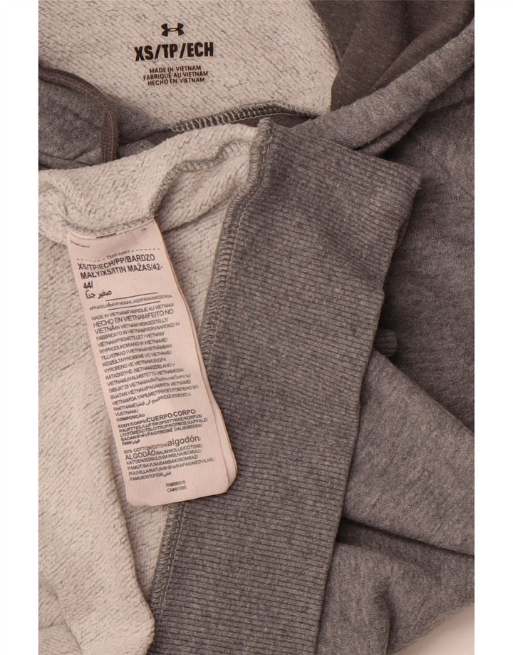 UNDER ARMOUR Męski sweter z kapturem XS, szary, bawełniany