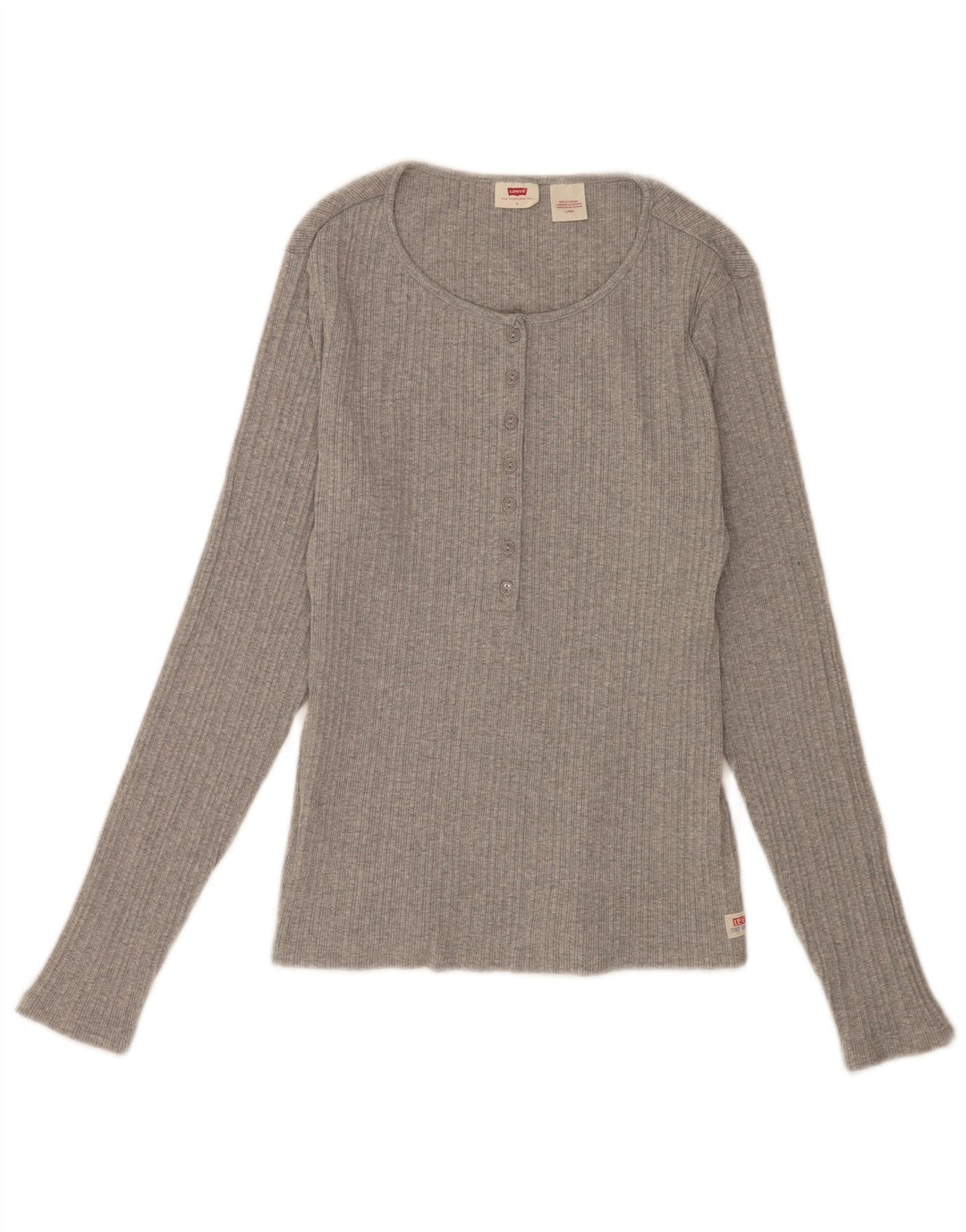 Damski top regularny Levi's z długim rękawem, UK 14, duży, szary