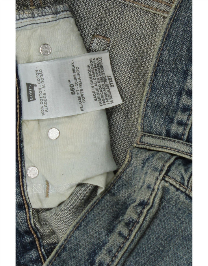 LEVI'S Boys 550 Relaxed Fit Straight Jeans 13-14 Years W27 L27 Blue Cotton Vintage Levi's and Second-Hand Levi's from Messina Hembry 