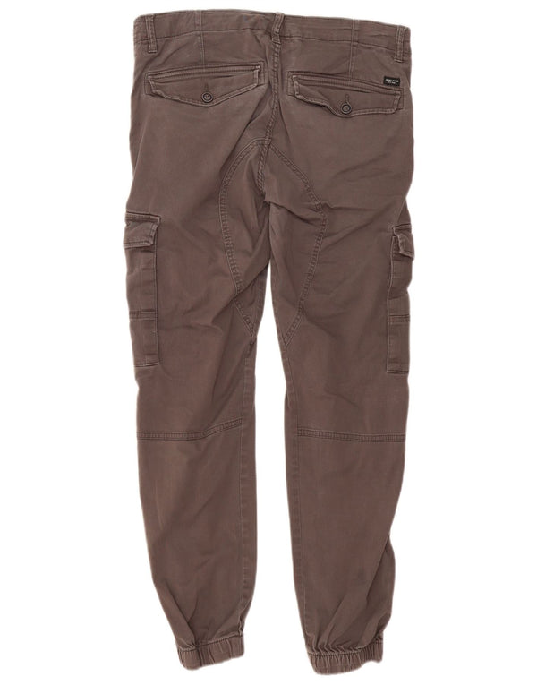 Męskie spodnie cargo Jack & Jones Joggers W32 L29 Szara bawełna
