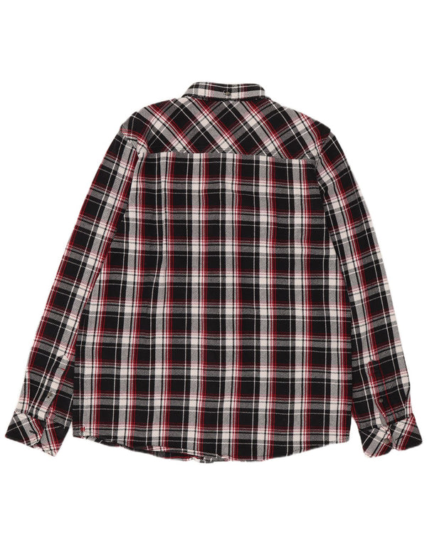 Męska koszula flanelowa Carhartt o regularnym kroju, w dużą czarną kratę