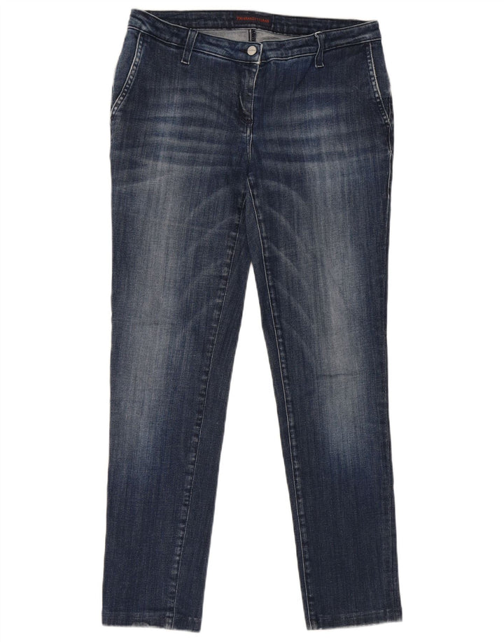 Damskie jeansy Trussardi W28 L28 Niebieskie bawełniane