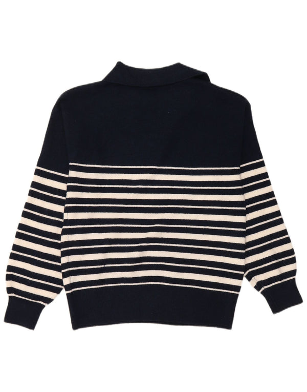 Marks & Spencer Damski sweter polo UK 6 XS w granatowe paski