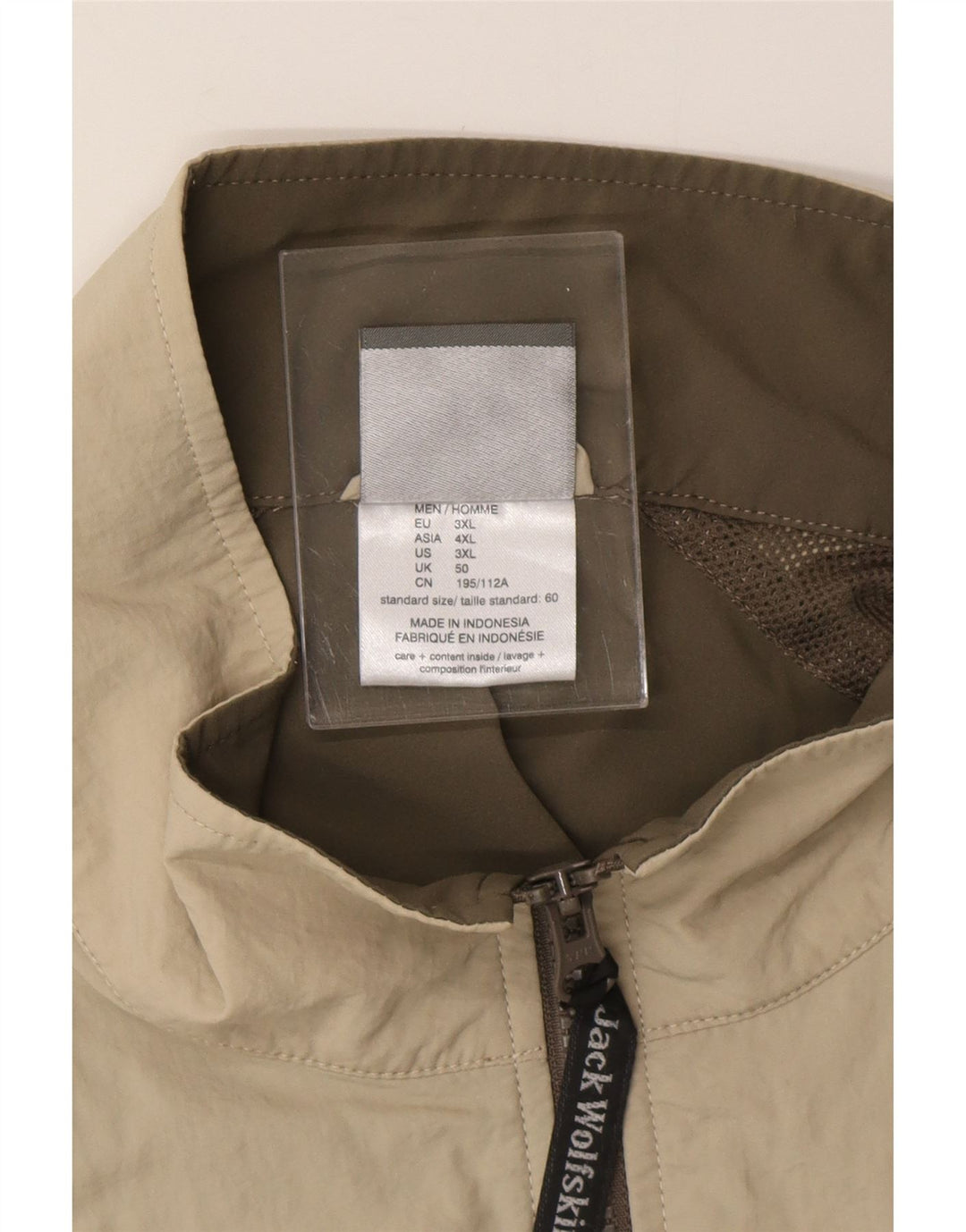 Bezrękawnik męski JACK WOLFSKIN UK 50 3XL Khaki, poliester z blokami kolorów