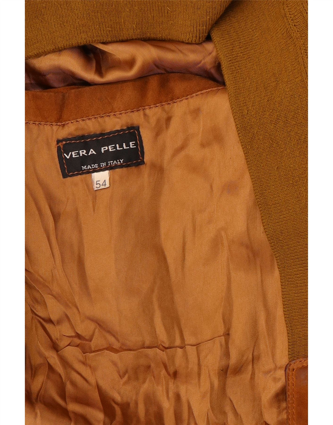 Męska kurtka bomberka VINTAGE zamszowa IT 54 2XL brązowa skóra