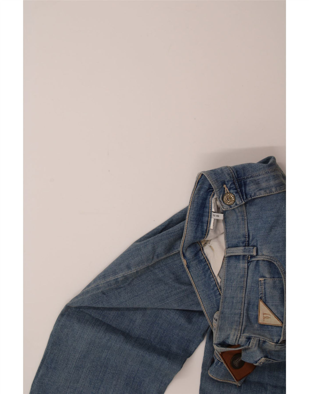 TRUSSARDI Mens Slim Jeans IT 49 Medium W35 L35 Blue Vintage Trussardi and Second-Hand Trussardi from Messina Hembry 