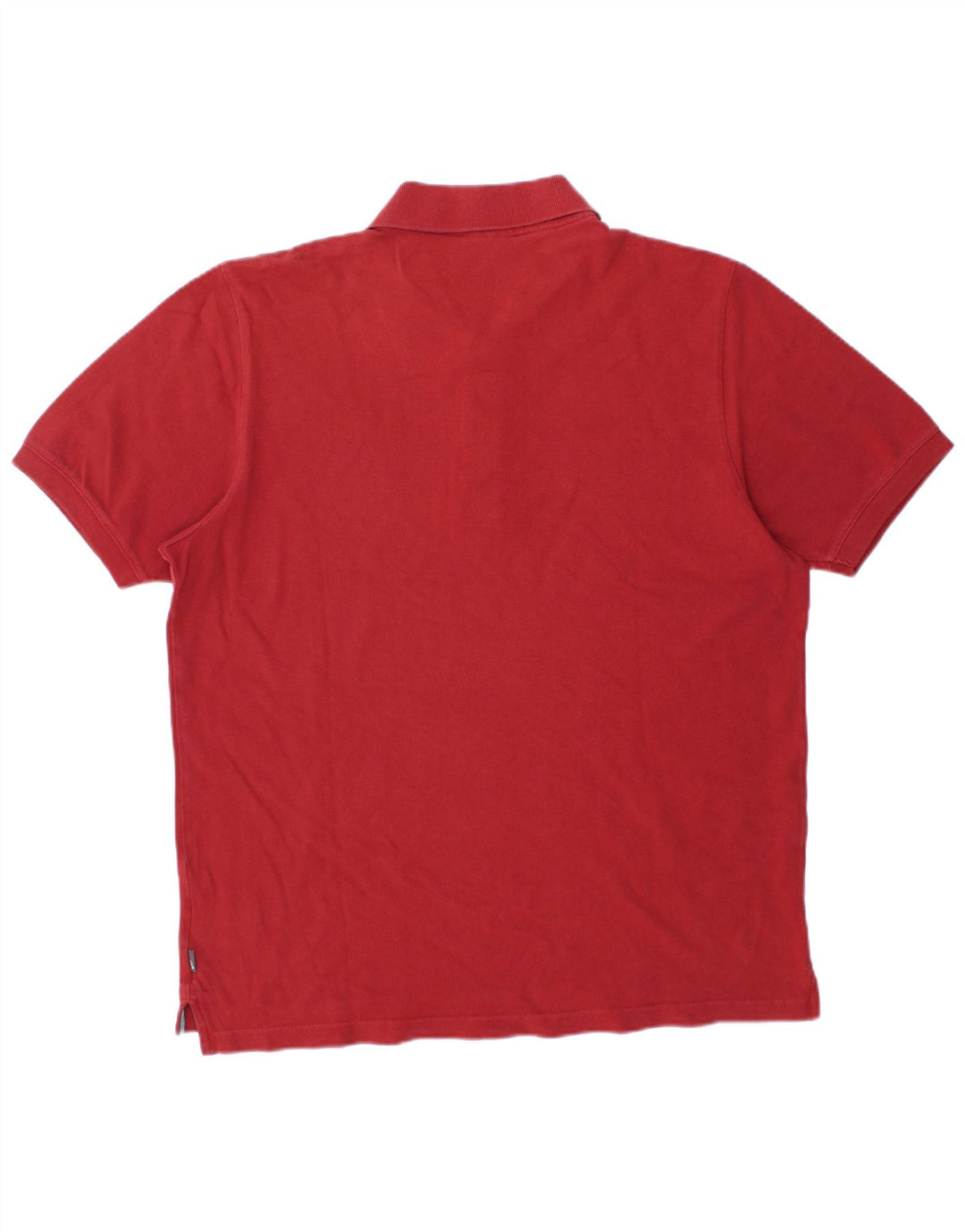 Męska koszulka polo ADIDAS, duża, czerwona, bawełniana