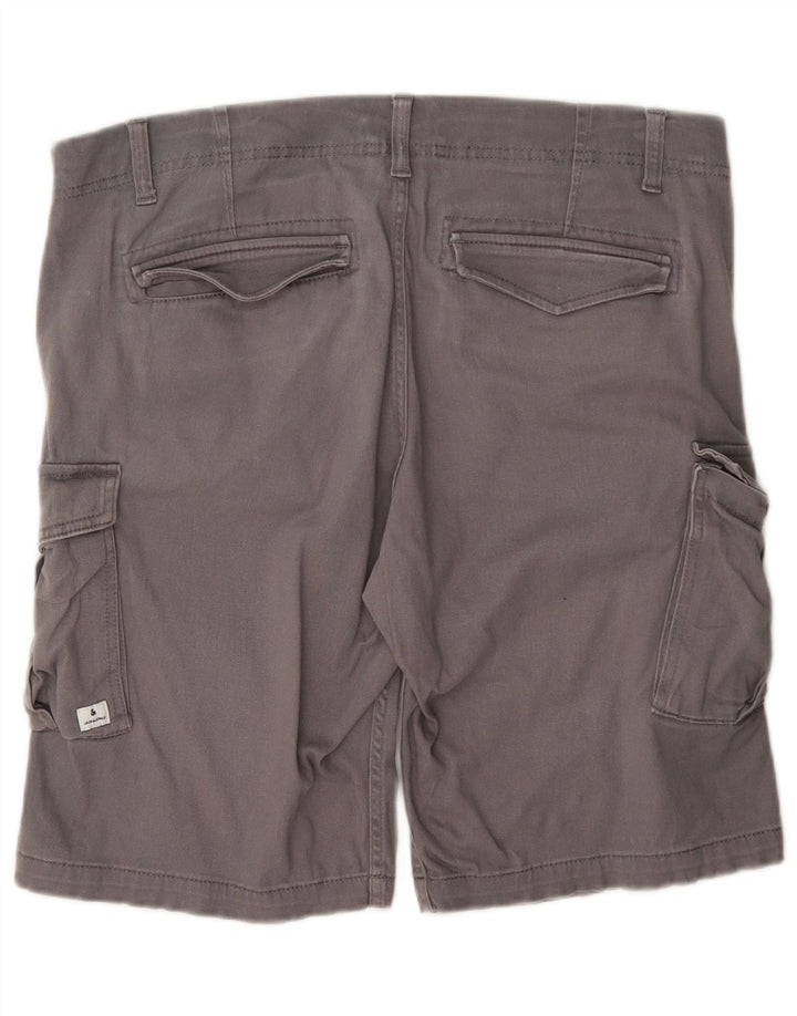 Męskie szorty cargo Jack & Jones Regular, duże W36, szara bawełna