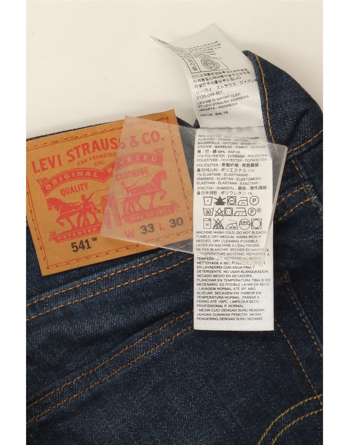 Męskie jeansy LEVI'S 541 zwężane W33 L30, niebieska bawełna