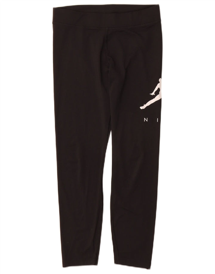 Legginsy Jordan Dziewczęce z grafiką 13-14 lat XL, czarne, poliestrowe