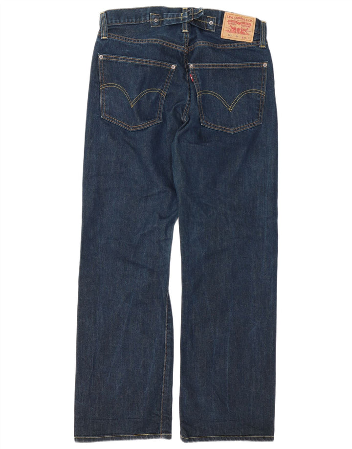 Męskie jeansy Levi's 542 Flared W32 L32 Granatowa bawełna