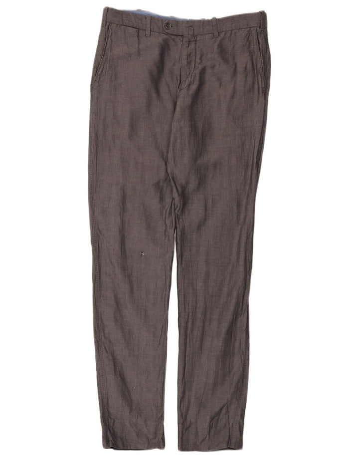 Spodnie męskie Massimo Dutti EU 42 Large W32 L32 Szare w jodełkę