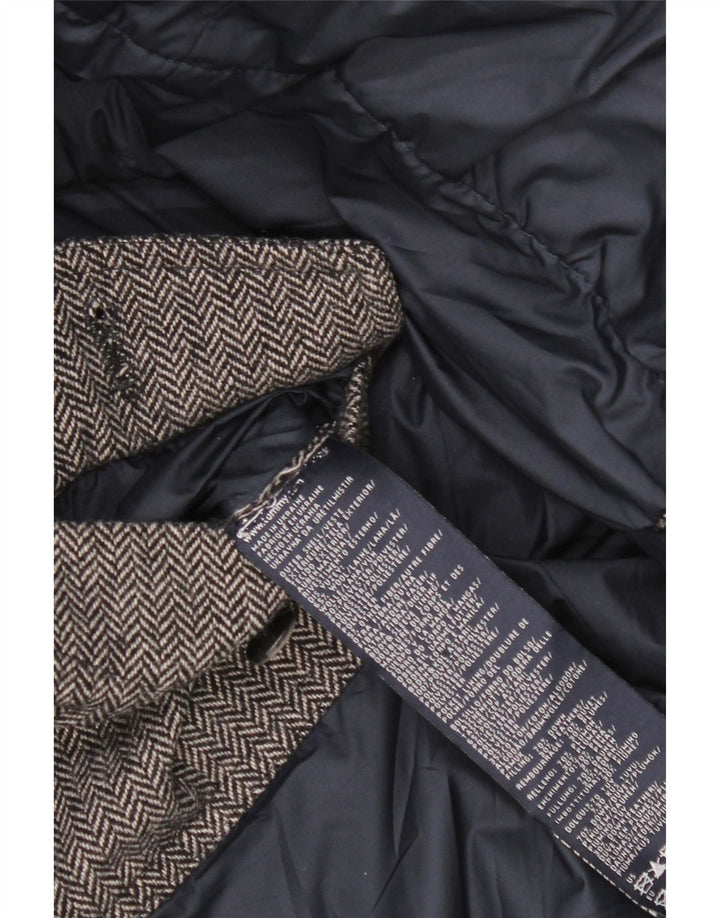 Męska ocieplana kurtka Tommy Hilfiger UK 44 2XL Szara wełna w jodełkę