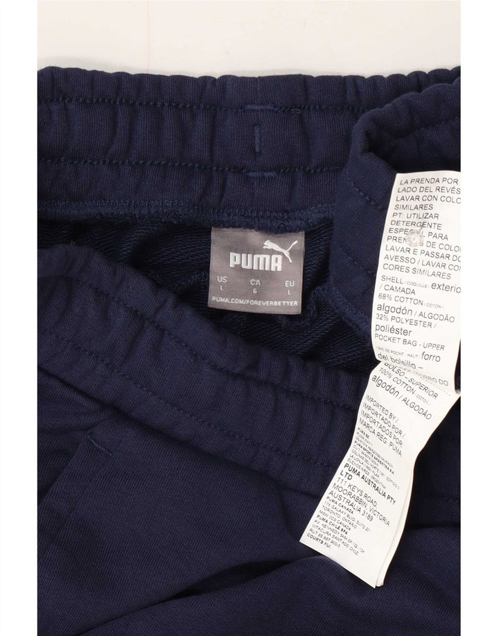 Męskie spodenki sportowe Puma, duże, granatowe, bawełniane