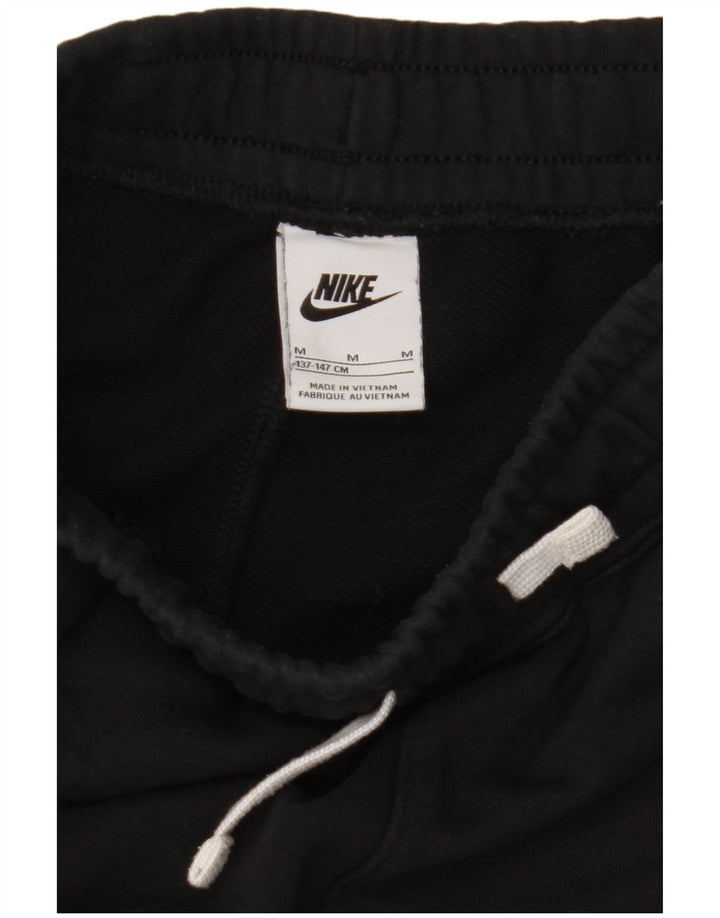 NIKE Boys Graphic Sport Shorts 10-11 Years Medium Black Cotton