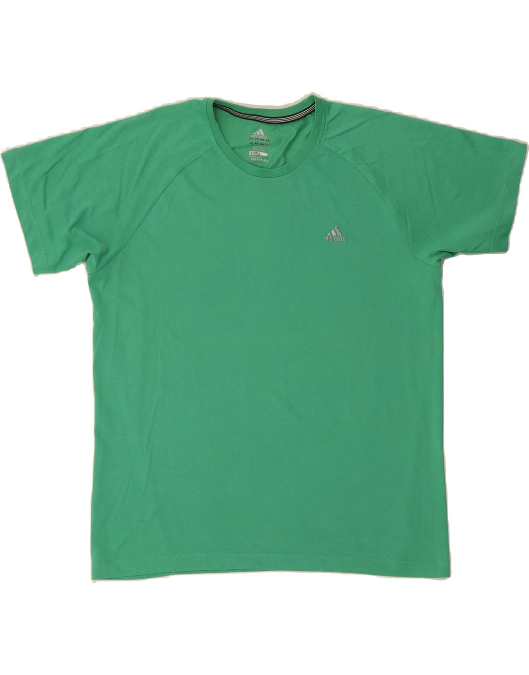 ADIDAS Mens Clima 365 T-Shirt Top Medium Green Vintage Adidas and Second-Hand Adidas from Messina Hembry 