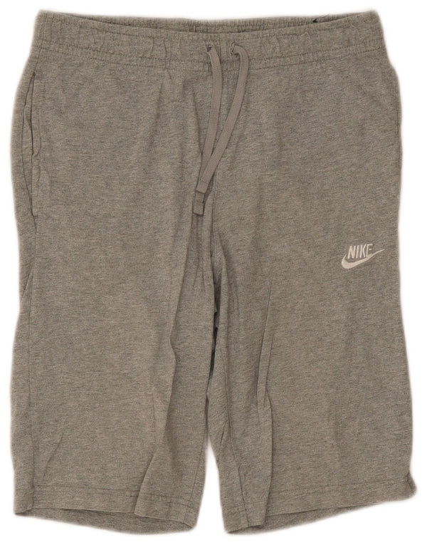 Męskie spodenki sportowe Nike Bermudy, średnioszare, bawełniane