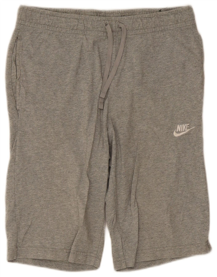 Męskie spodenki sportowe Nike Bermudy, średnioszare, bawełniane
