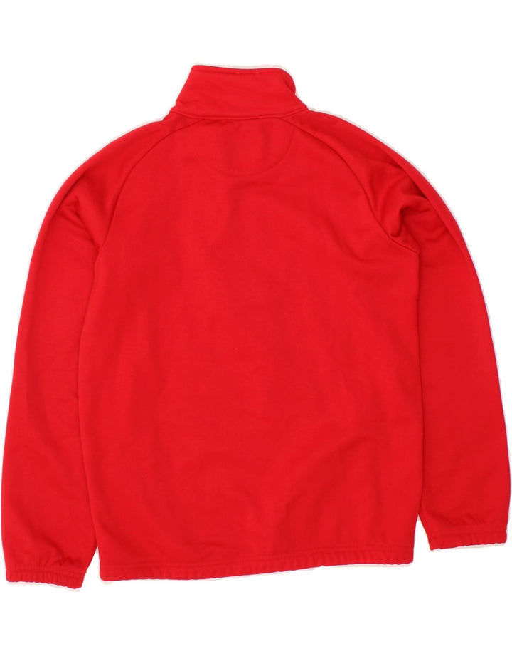 KAPPA Boys Graphic Zip Neck Sweatshirt Jumper 11-12 Years Red Polyester Vintage Kappa and Second-Hand Kappa from Messina Hembry 