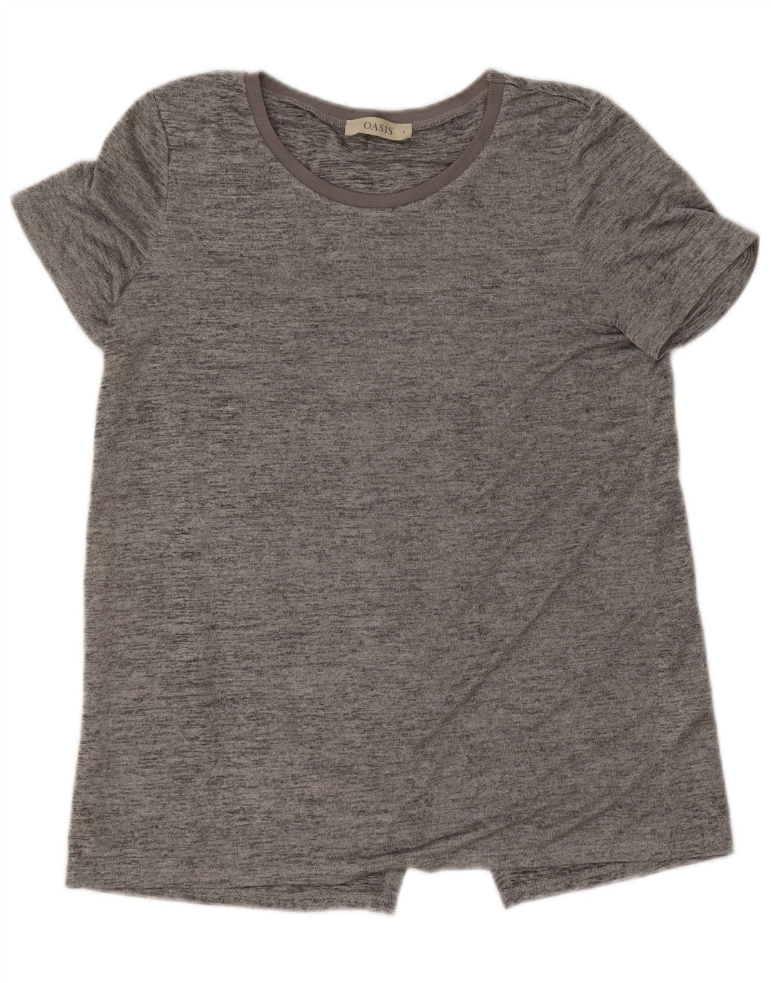 T-shirt damski Oasis Top UK 10, mały, szary, nakrapiany poliester