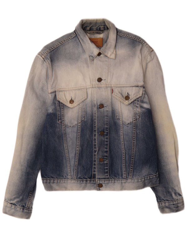 Damska kurtka dżinsowa Levi's Acid Wash UK 18 XL, niebieska, bawełniana